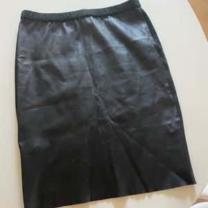 Isabel Marant elastic waist leather skirt